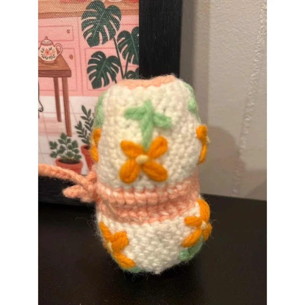 Vintage Crochet Hatching Easter Duckling Toy